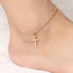 3/$30 💛 Cross Pendant Anklet